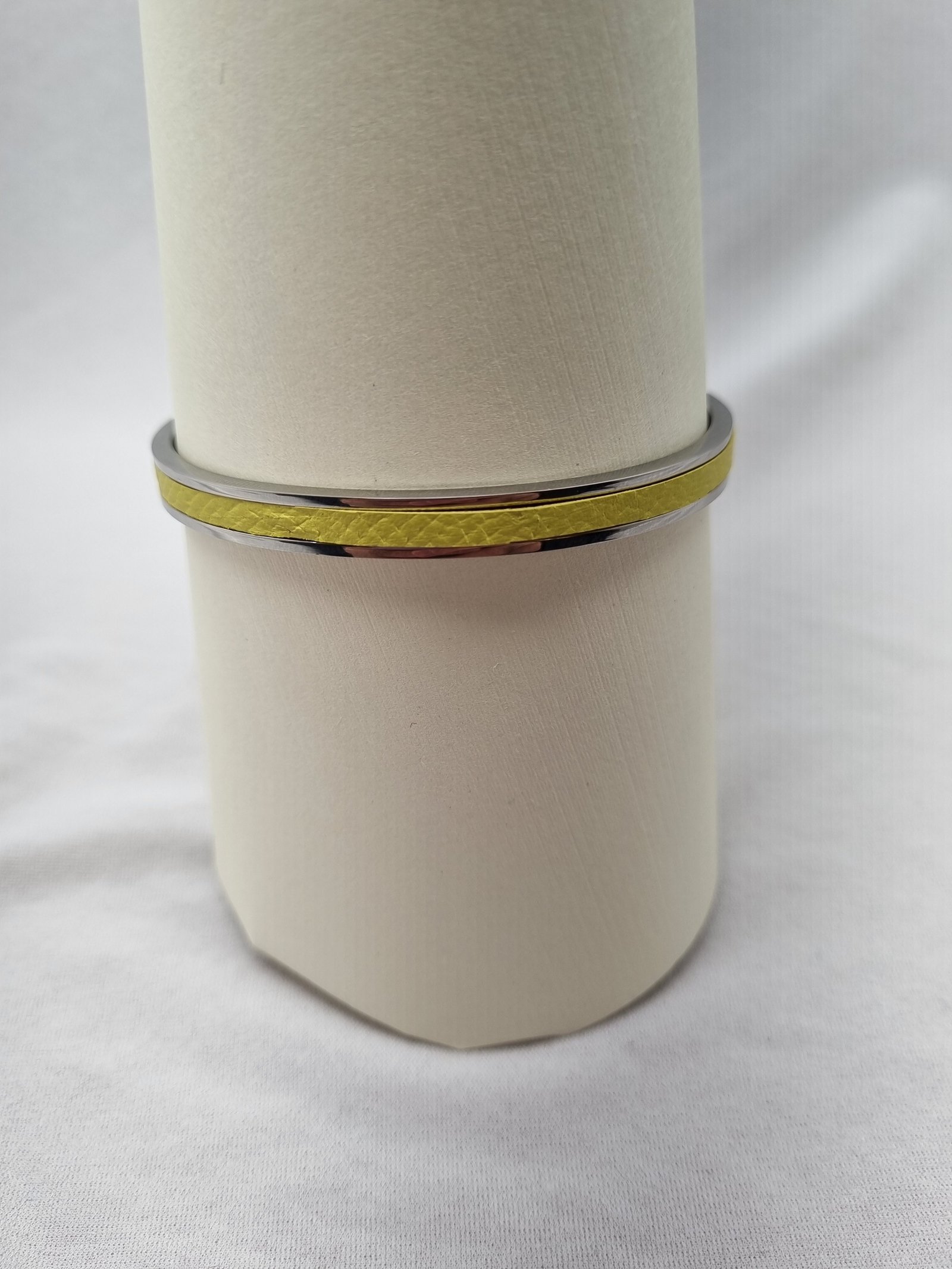 Yellow Epsom Clasp Bracelet