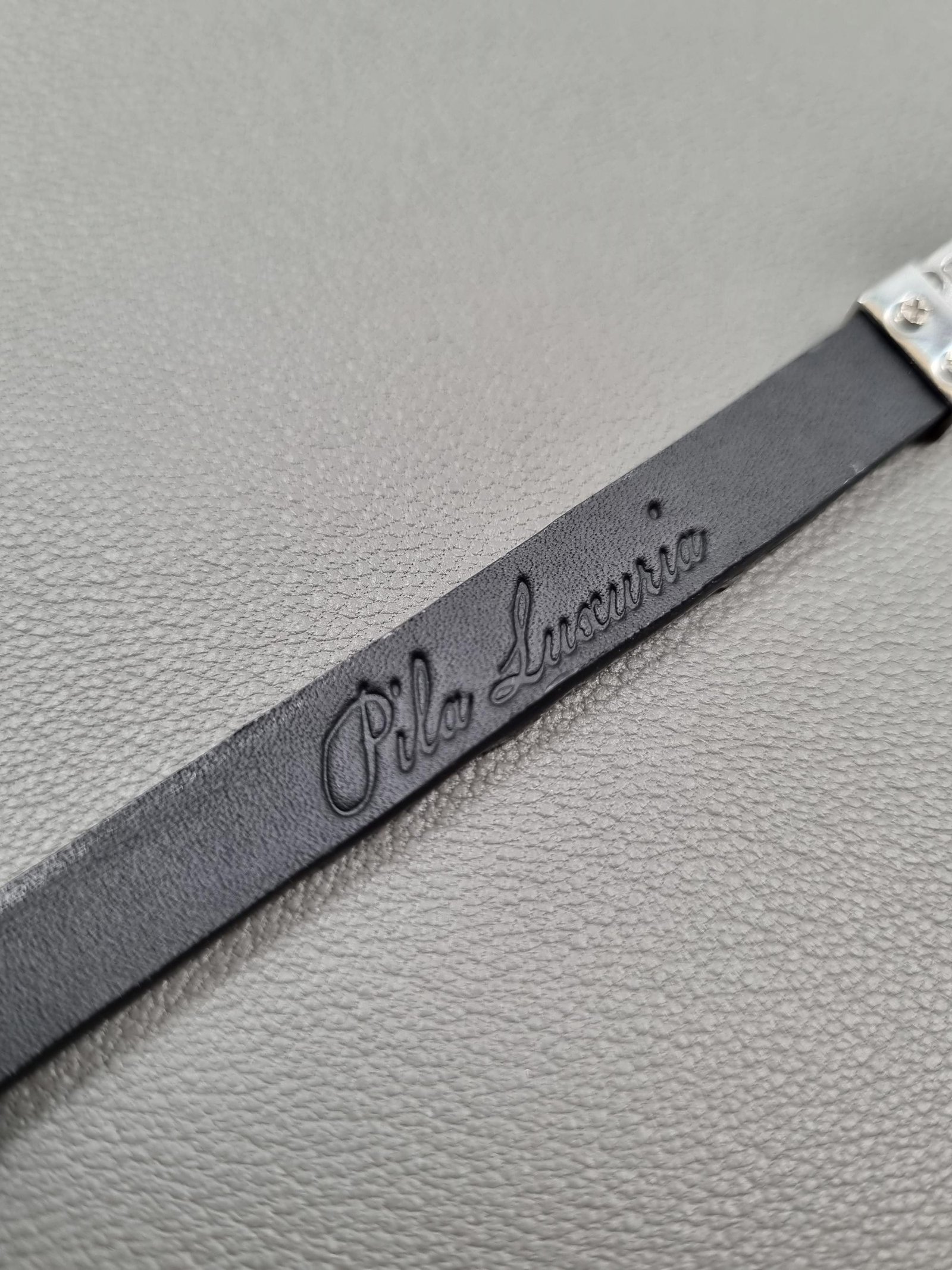 Black Crocodile Magnet Bracelet — alternate view