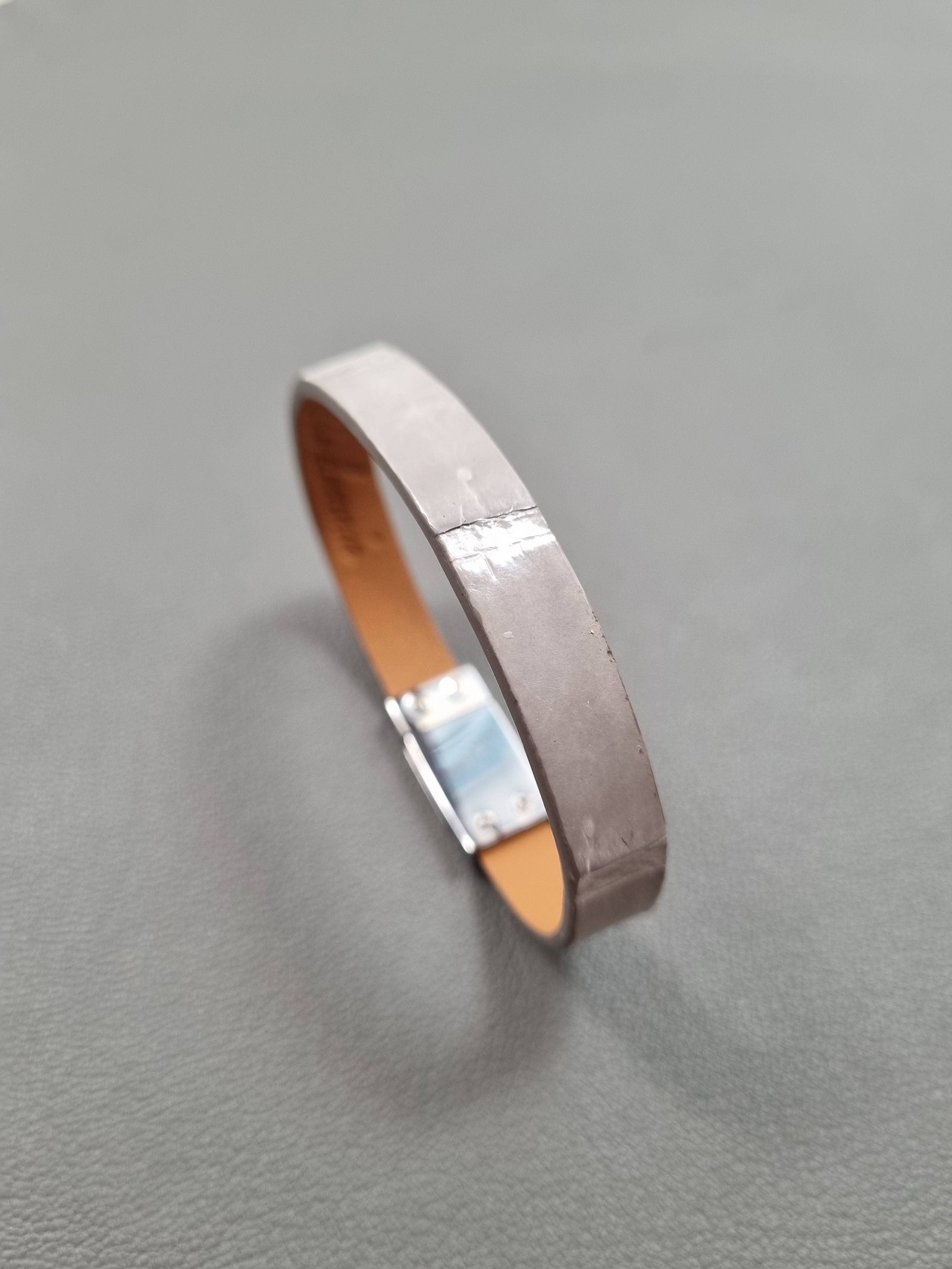 Grey Crocodile Magnet Bracelet