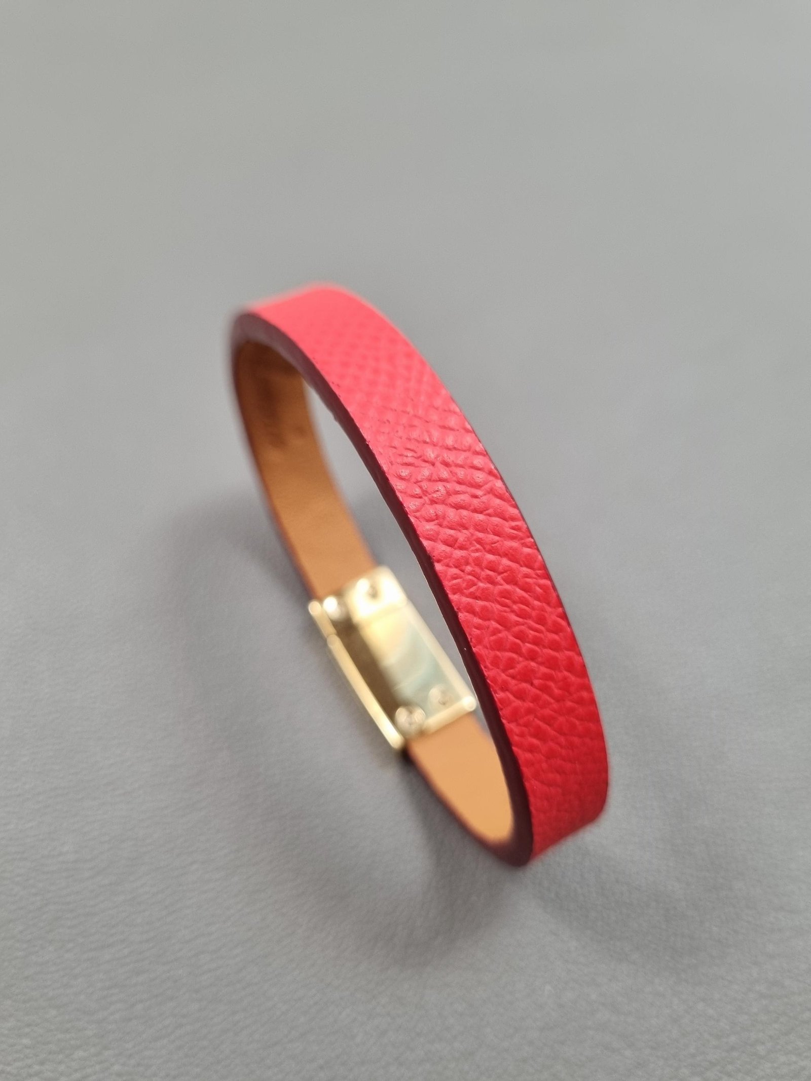 Red Epsom Magnet Bracelet